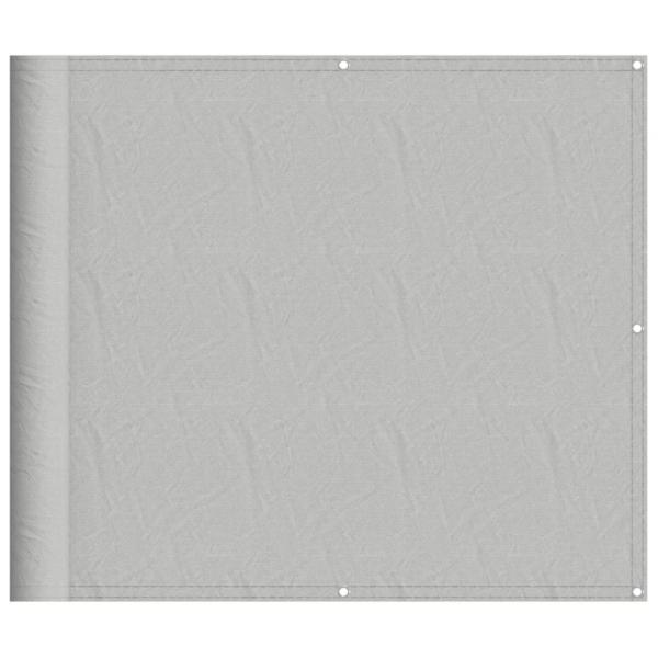Balkon-Sichtschutz Hellgrau 90x600 cm 100 % Polyester-Oxford