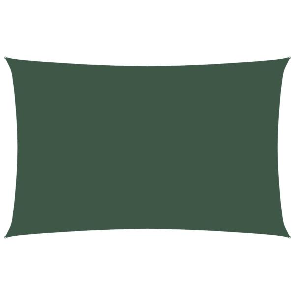 Sonnensegel Oxford-Gewebe Rechteckig 2,5x5 m Dunkelgrün