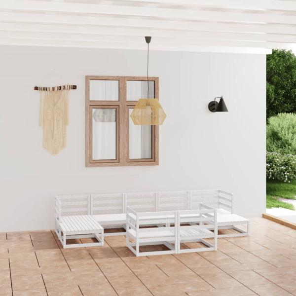 ARDEBO.de - 9-tlg. Garten-Lounge-Set Massivholz Kiefer