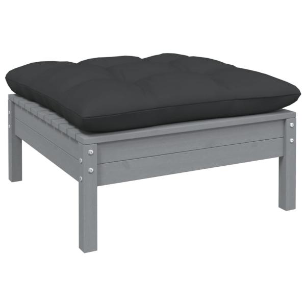 7-tlg. Garten-Lounge-Set mit Kissen Kiefer Massivholz