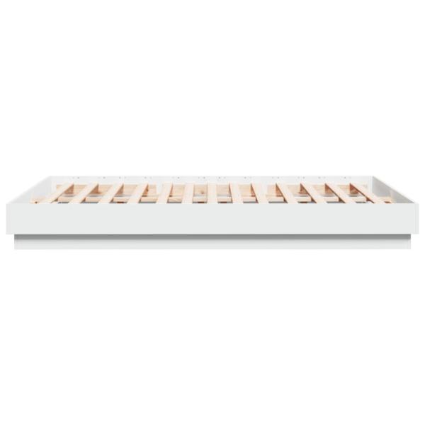 Bettgestell Weiß 140x200 cm Holzwerkstoff