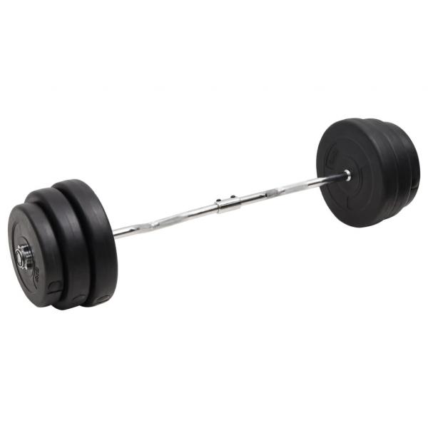 ARDEBO.de - Curlstange mit Hantelscheiben 90 kg