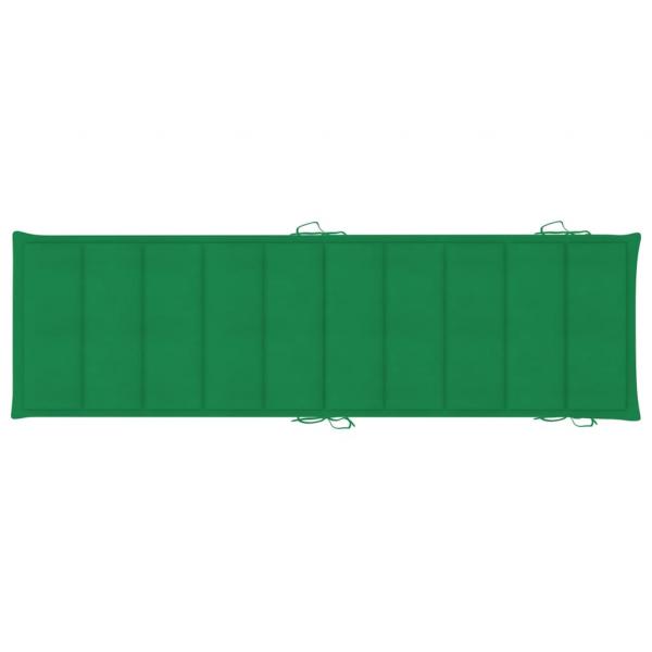 Sonnenliegen 2 Stk. mit Auflagen Massivholz Akazie