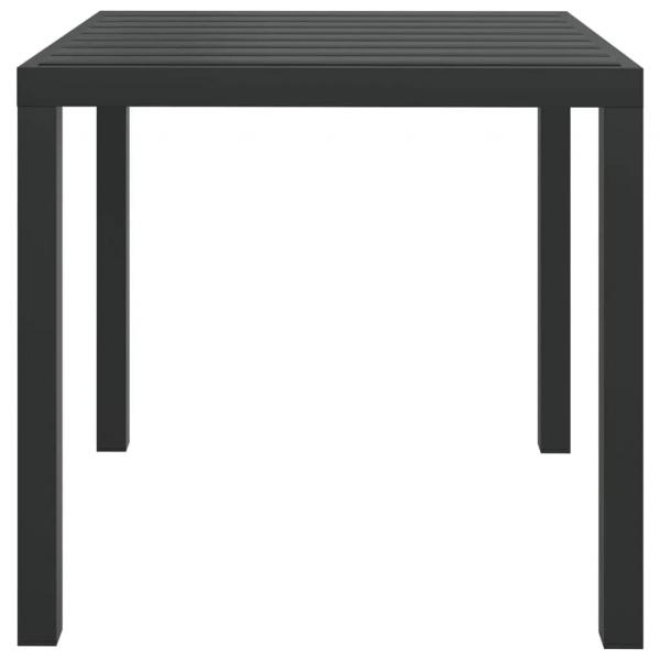 3-tlg. Garten-Essgruppe mit Kissen Poly Rattan Grau