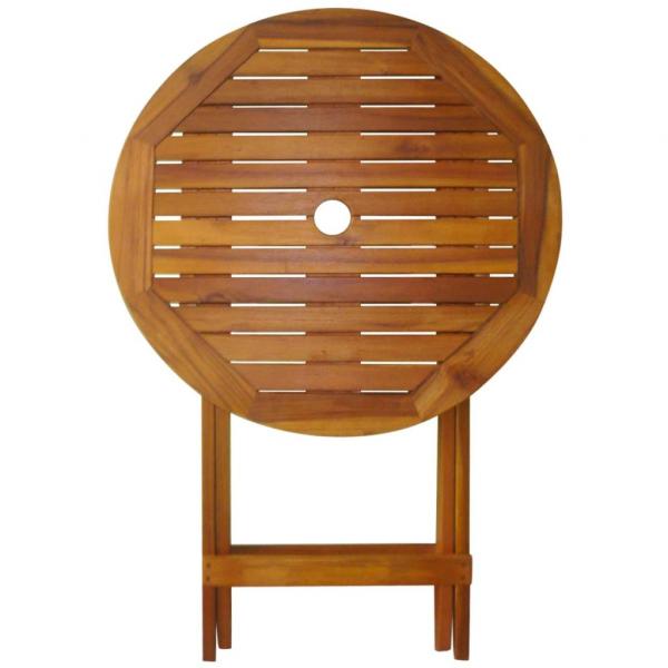 3-tlg. Bistro-Set Klappbar Massivholz Akazie