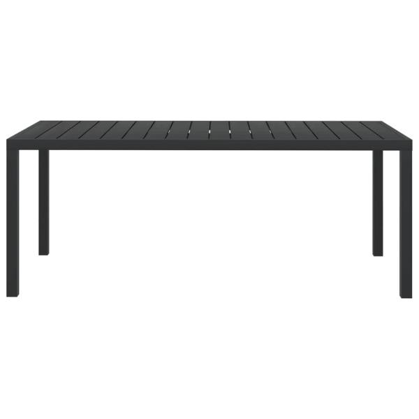 9-tlg. Garten-Essgruppe mit Kissen Poly Rattan Grau 