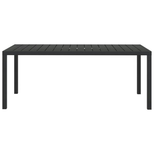 9-tlg. Garten-Essgruppe mit Kissen Poly Rattan Grau 