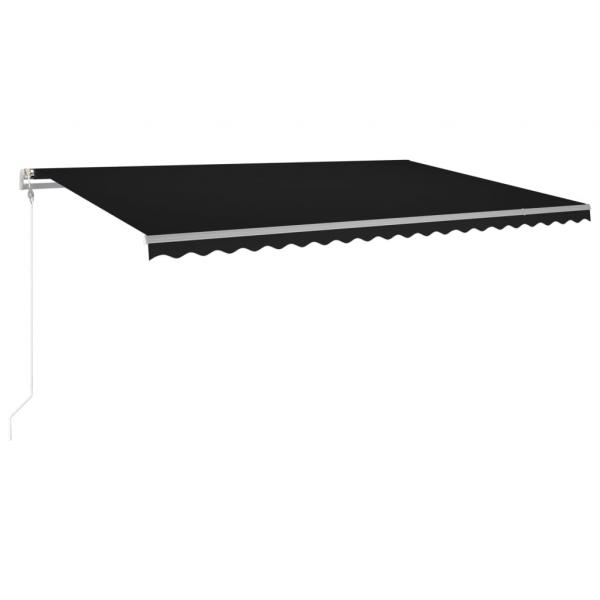Automatische Markise mit LED Windsensor 500x300 cm Anthrazit