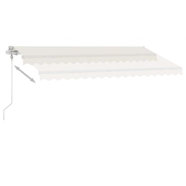 Markise Automatisch mit LED & Windsensor 400x300 cm Creme