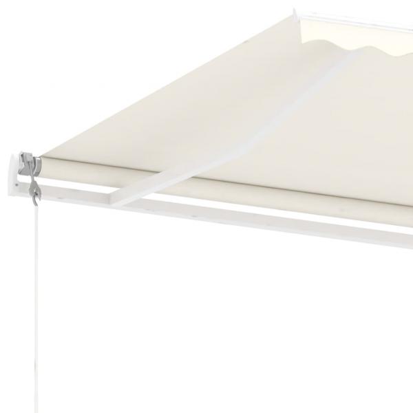 Markise Automatisch mit LED & Windsensor 400x300 cm Creme