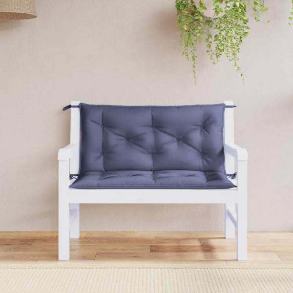 ARDEBO.de - Gartenbank-Auflagen 2 Stk. Marineblau 100x50x7 cm Oxford-Gewebe