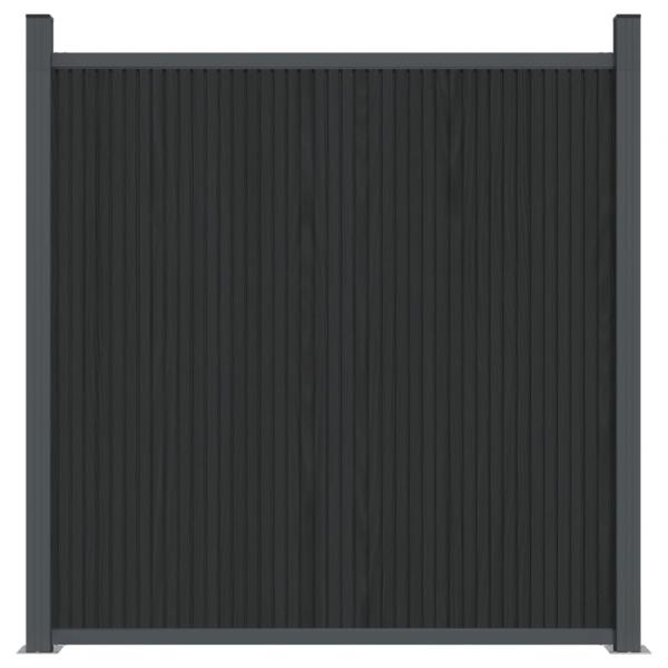 Zaunelement Grau 1045x186 cm WPC