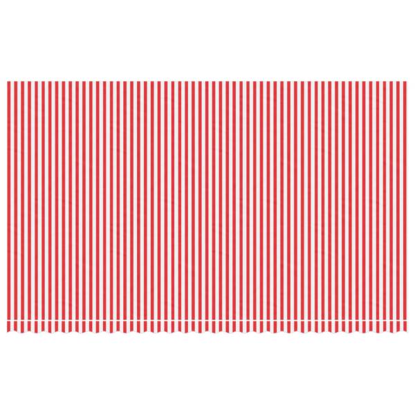 Markisenbespannung Rot und Weiß Gestreift 6x3,5 m