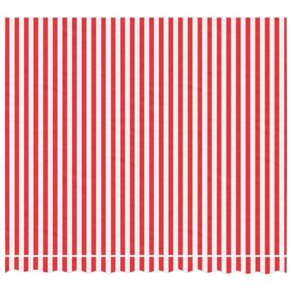 Markisenbespannung Rot und Weiß Gestreift 3x2,5 m