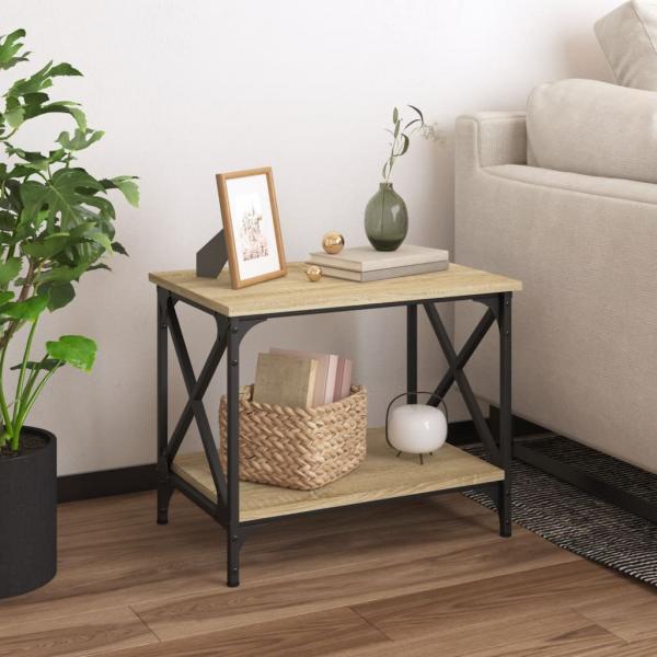 ARDEBO.de - Beistelltisch Sonoma-Eiche 55x38x45 cm Holzwerkstoff