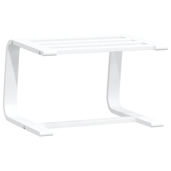 Fußhocker Hellgrau 51x41x40 cm Stoff
