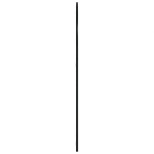 Wandspiegel Schwarz 80x100cm Gewölbt Eisen