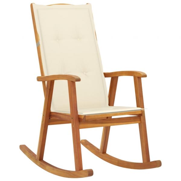 ARDEBO.de - 3064181 Rocking Chair with Cushions Solid Acacia Wood (311844+43181)