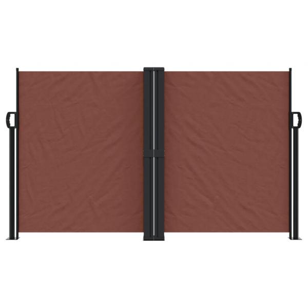Seitenmarkise Ausziehbar Braun 140x600 cm