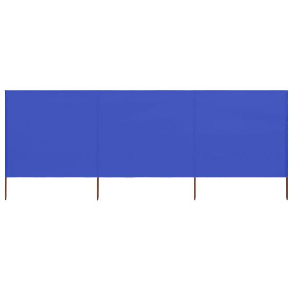 ARDEBO.de - 3-teiliges Windschutzgewebe 400 x 80 cm Azurblau