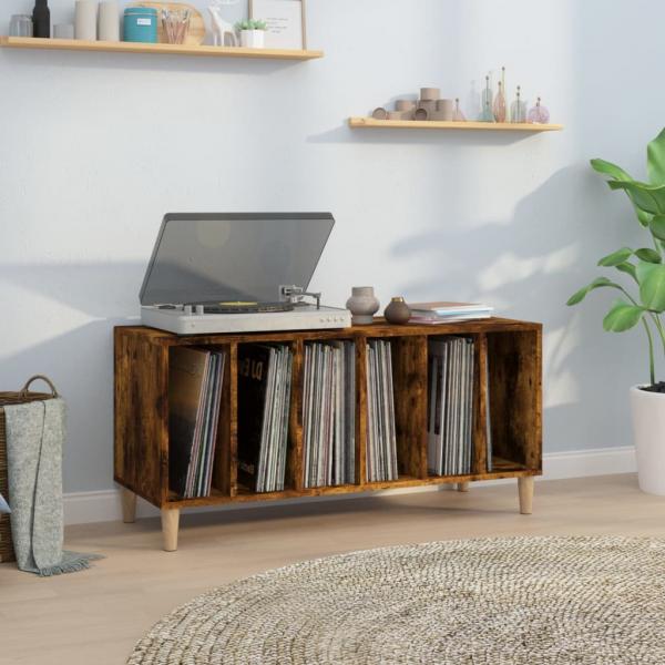 ARDEBO.de - Plattenschrank Räuchereiche 100x38x48 cm Holzwerkstoff