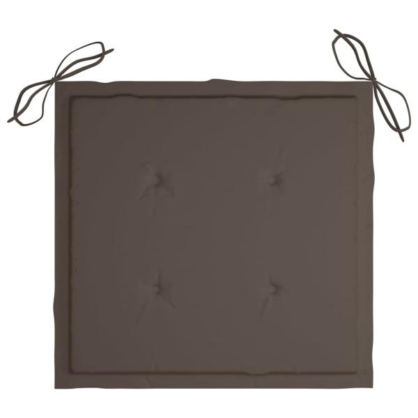 Batavia-Stühle mit Kissen 6 Stk. Massivholz Teak