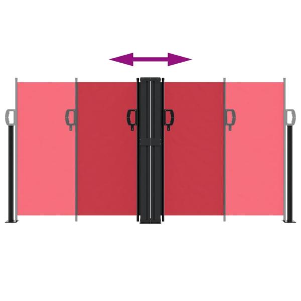 Seitenmarkise Ausziehbar Rot 120x600 cm