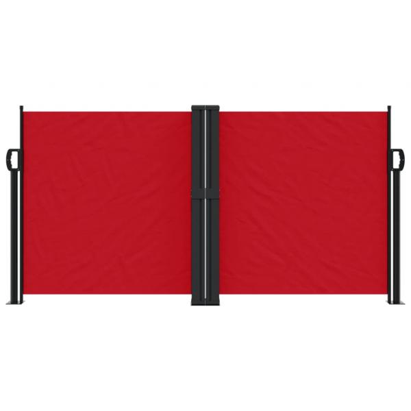 Seitenmarkise Ausziehbar Rot 120x1000 cm