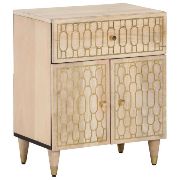 ARDEBO.de - Nachttisch 50x33x60 cm Massivholz Mango