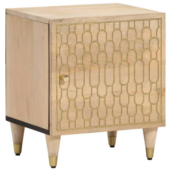 ARDEBO.de - Nachttisch 40x33x46 cm Massivholz Mango
