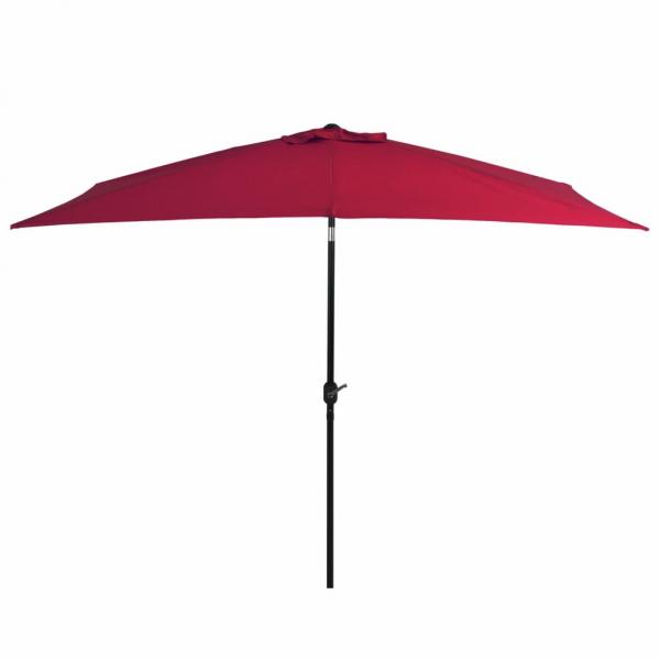 Sonnenschirm mit Metall-Mast 300 x 200 cm Bordeauxrot
