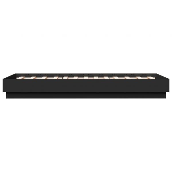 Bettgestell Schwarz 90x190 cm Holzwerkstoff