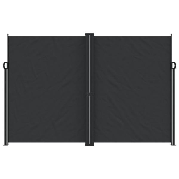 ARDEBO.de - Seitenmarkise Ausziehbar Schwarz 220x1000 cm