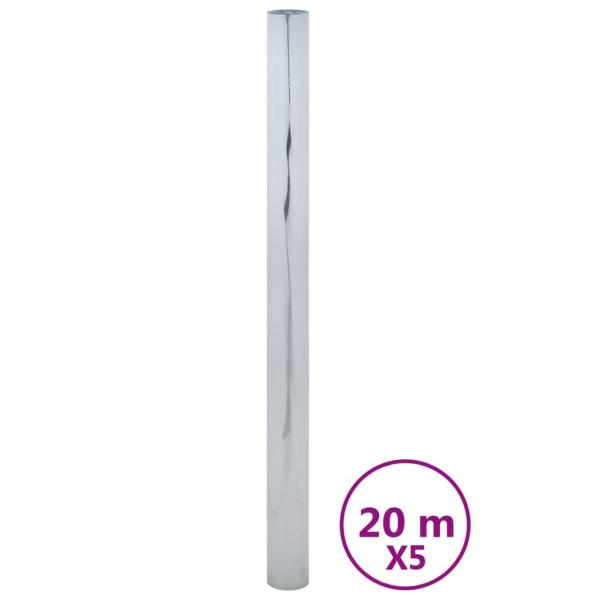ARDEBO.de - Sonnenschutzfolien 5 Stk. Statisch Reflektierend Silbern PVC