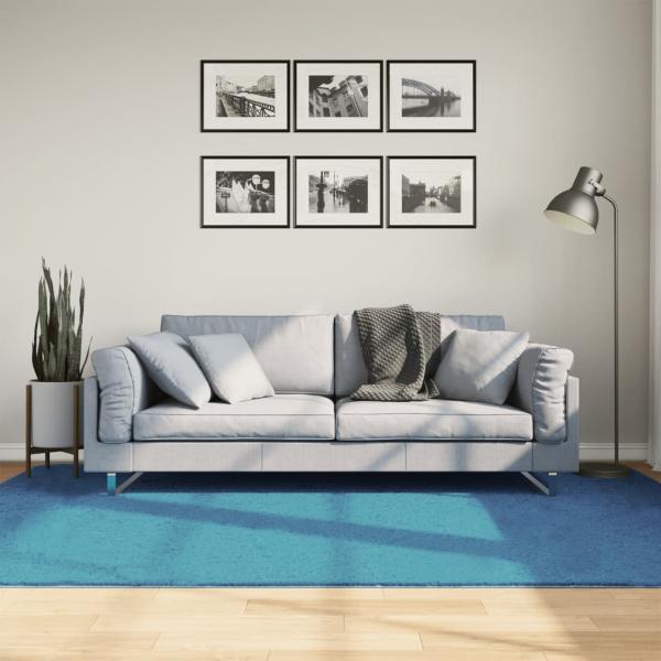 ARDEBO.de - Teppich OVIEDO Kurzflor Türkis 160x230 cm