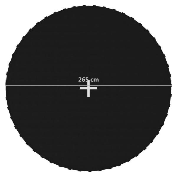 Sprungtuch Schwarz für 3,05 m Runde Trampoline