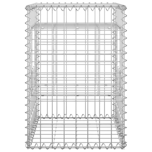 Gabionensäulen 2 Stk. 40x40x60 cm Eisen