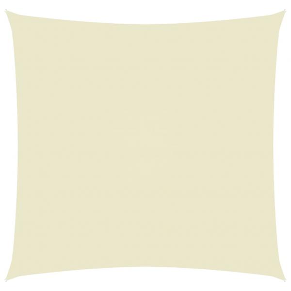 Sonnensegel Oxford-Gewebe Quadratisch 2,5x2,5 m Cremeweiß