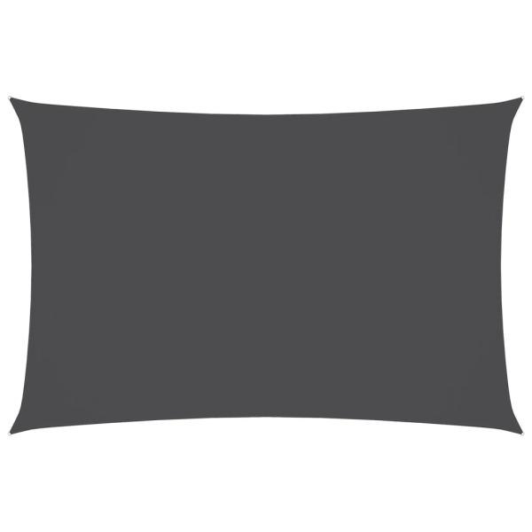 Sonnensegel Oxford-Gewebe Rechteckig 6x8 m Anthrazit
