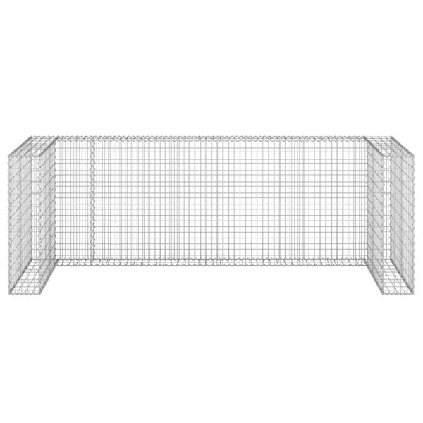 Gabionenwand für Mülltonnen Verzinkter Stahl 325x100x110 cm