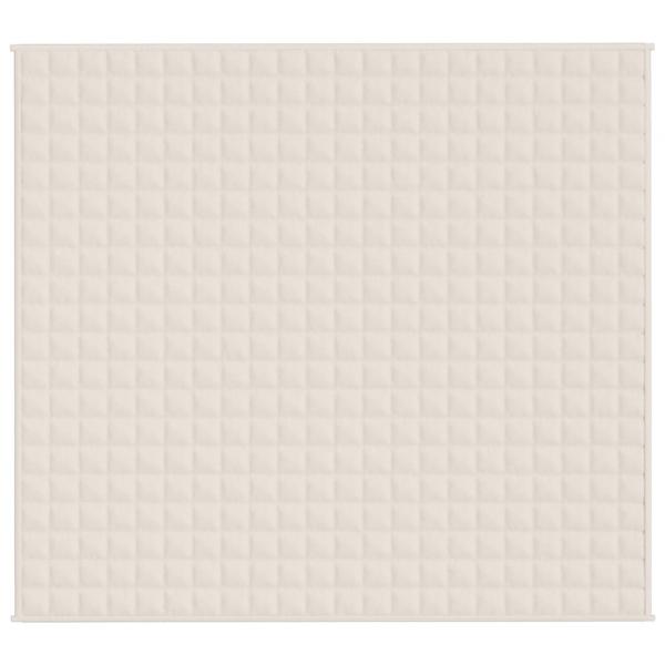 Gewichtsdecke Hellcreme 200x225 cm 13 kg Stoff