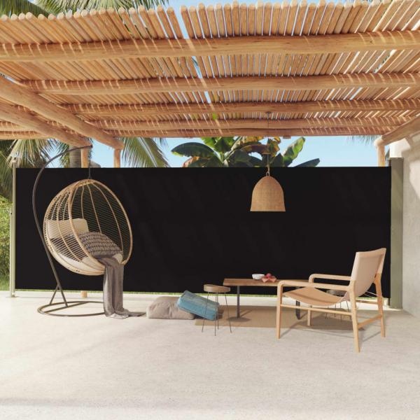 ARDEBO.de - Seitenmarkise Ausziehbar 180x600 cm Schwarz