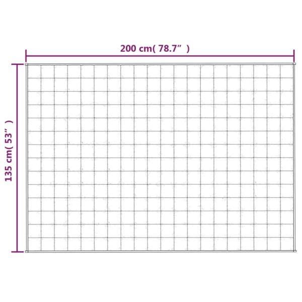 Gewichtsdecke Blau 135x200 cm 6 kg Stoff