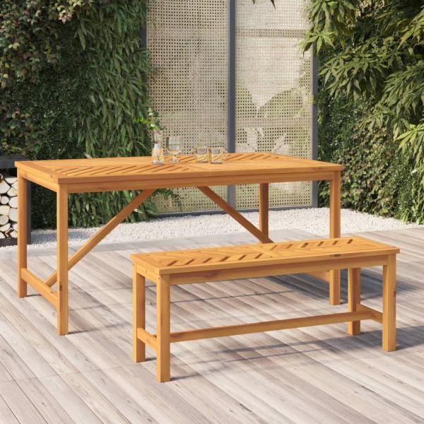 ARDEBO.de - Gartenbank 110 cm Massivholz Akazie