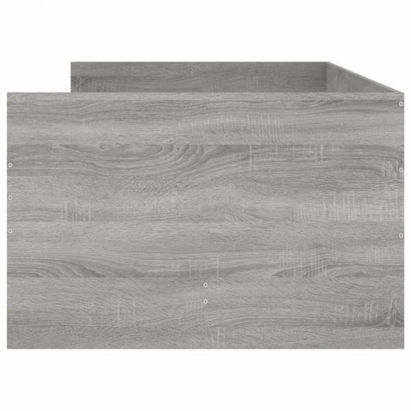 Bettgestell mit Schubladen Grau Sonoma 100x200 cm