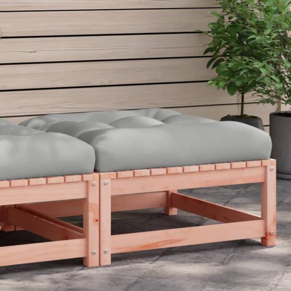 ARDEBO.de - Gartenhocker mit Kissen Massivholz Douglasie