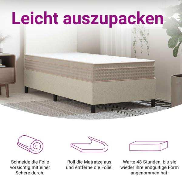 Matratze Taschenfederkern Medium Plus 70x200 cm