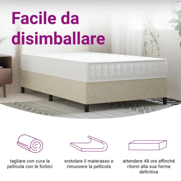 Matratze Taschenfederkern Mittelfest 120x200 cm