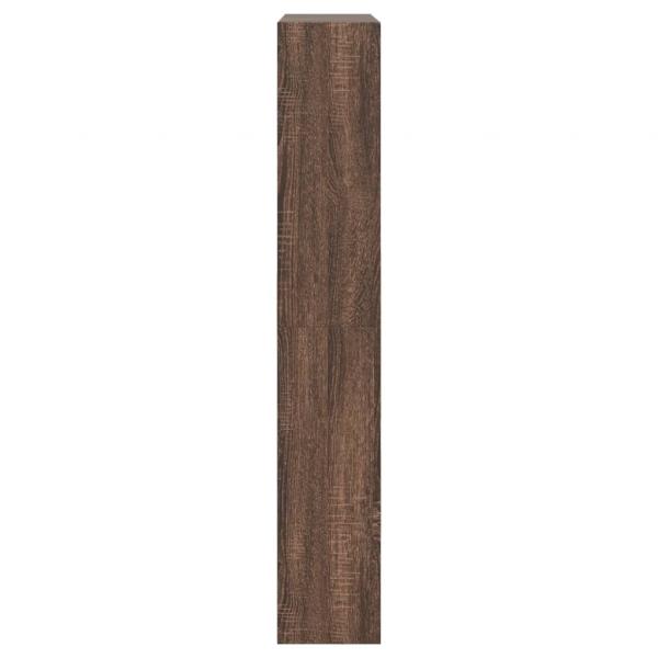 Schuhschrank Braun Eichen-Optik 80x21x125,5 cm Holzwerkstoff