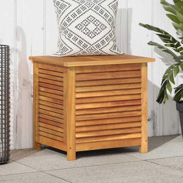 ARDEBO.de - Gartenbox mit Lüftungsschlitzen 60x50x56 cm Massivholz Akazie